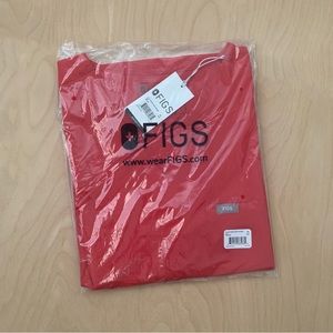 FIGS Red Catarina Top Limited Edition